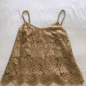Gold Lace Top